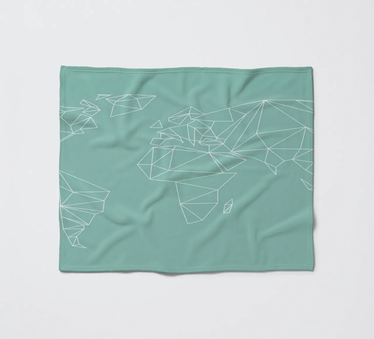Geometrical World Green coperta in pile da Studio Nahili