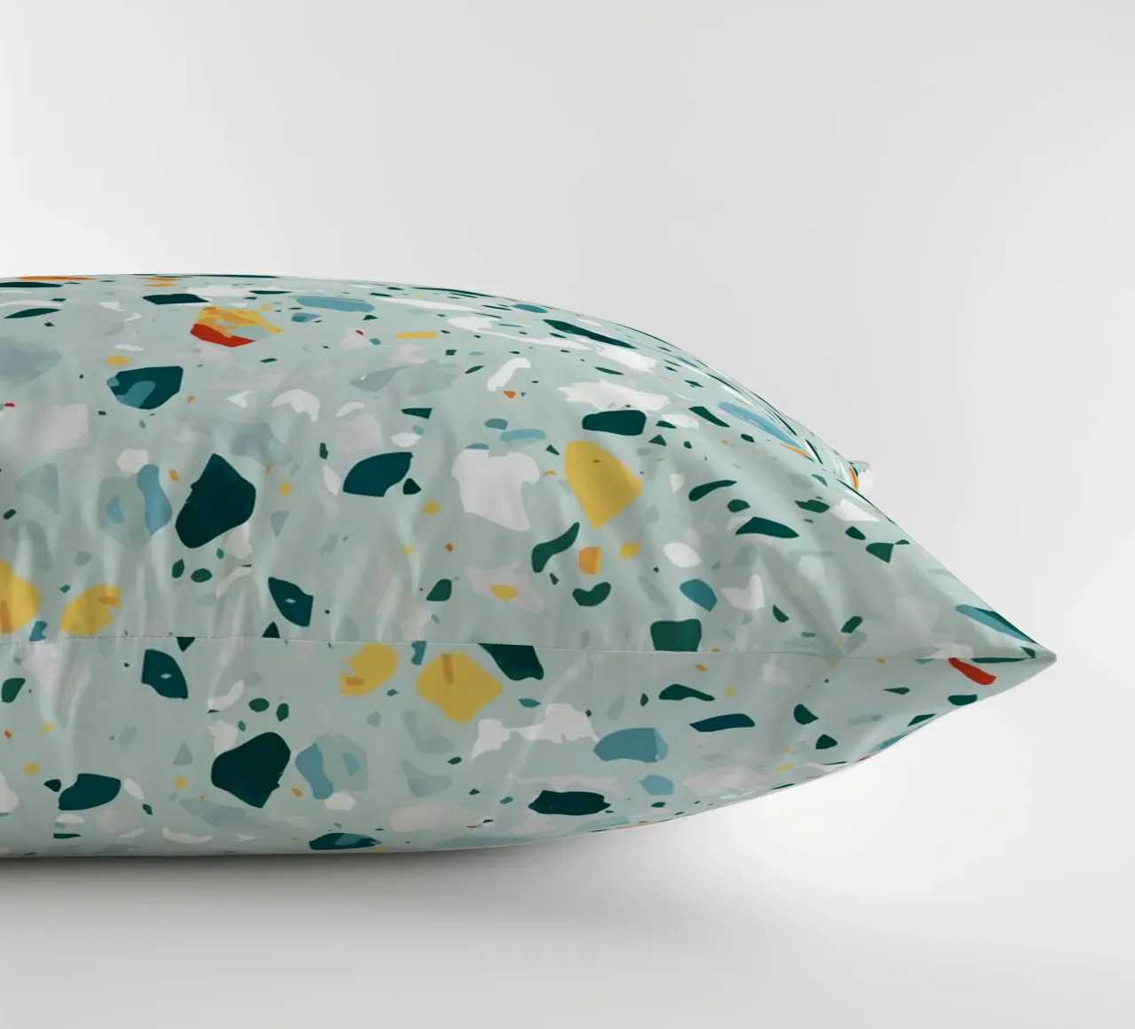 Mint Terrazzo | Abstract Pastel Speckles Confetti Pattern cuscino da 83oranges