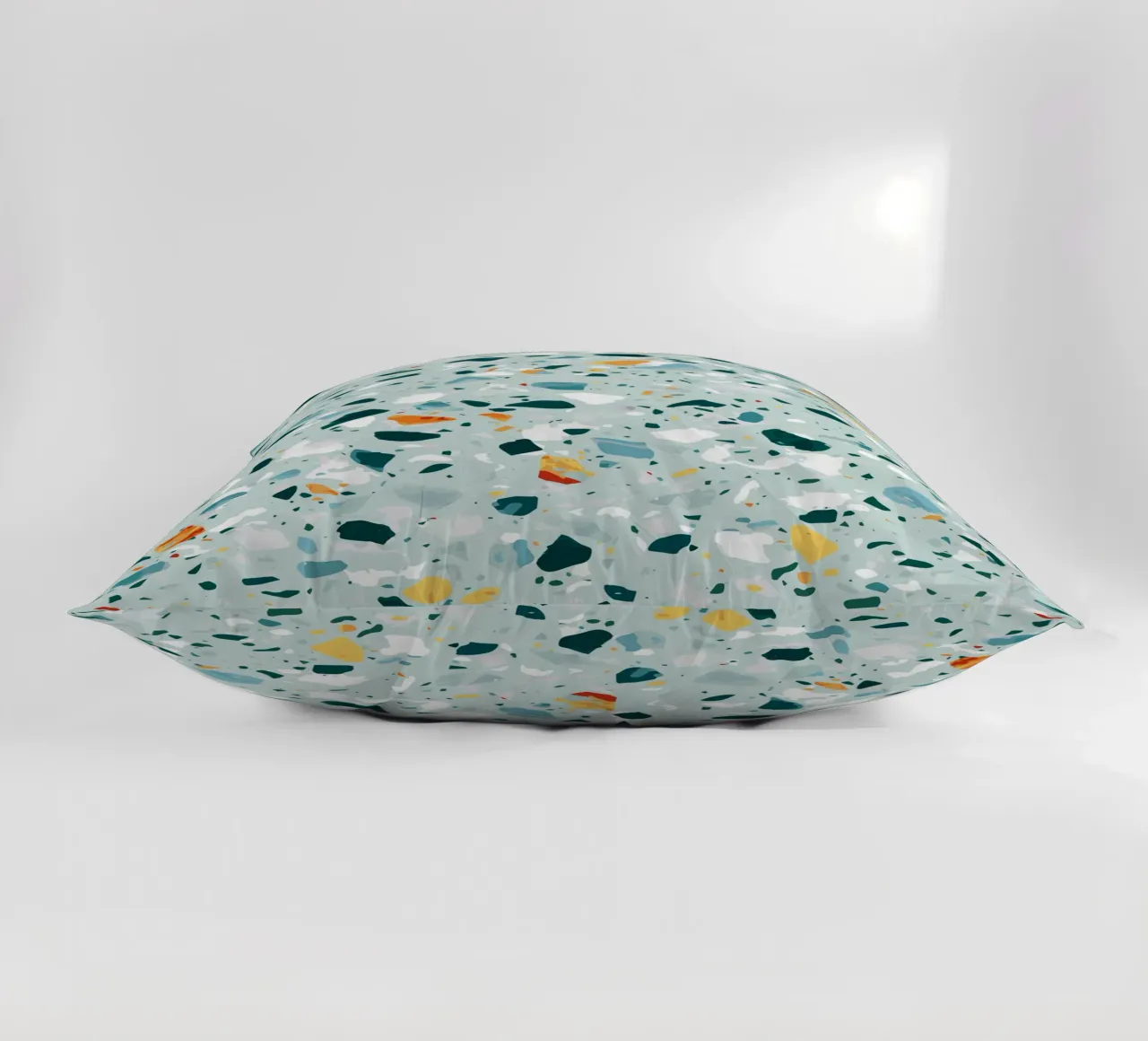 Mint Terrazzo | Abstract Pastel Speckles Confetti Pattern cuscino da 83oranges