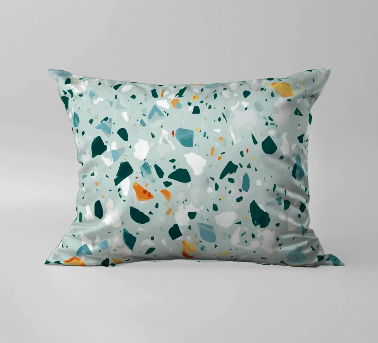 Mint Terrazzo | Abstract Pastel Speckles Confetti Pattern cuscino da 83oranges