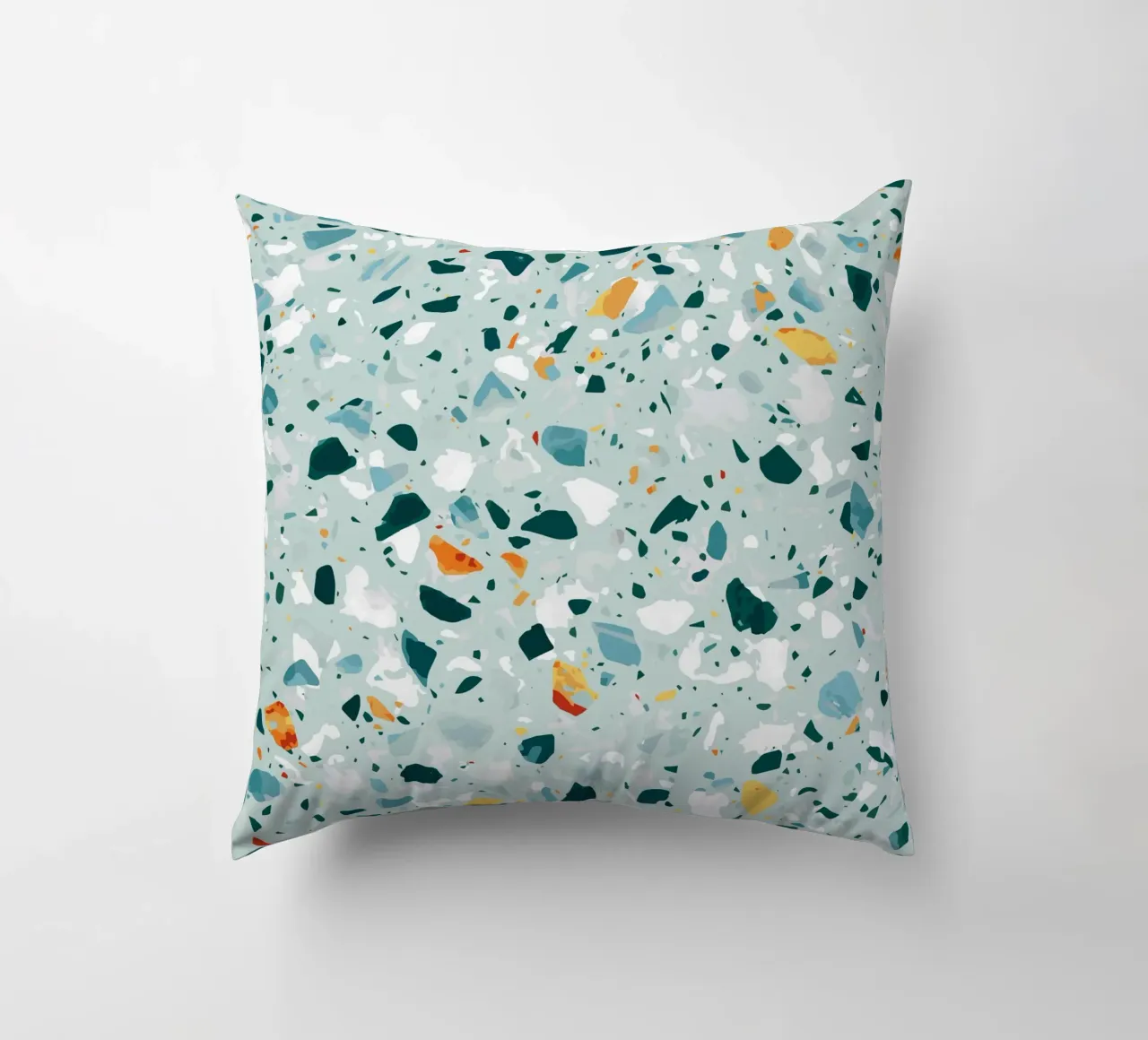 Mint Terrazzo | Abstract Pastel Speckles Confetti Pattern cuscino da 83oranges