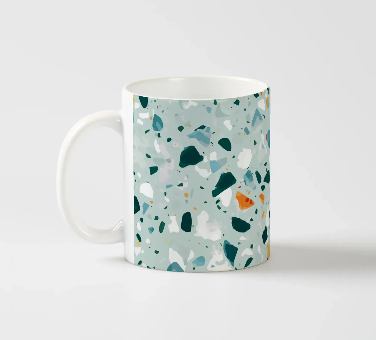 Mint Terrazzo | Abstract Pastel Speckles Confetti Pattern tazza in ceramica da 83oranges