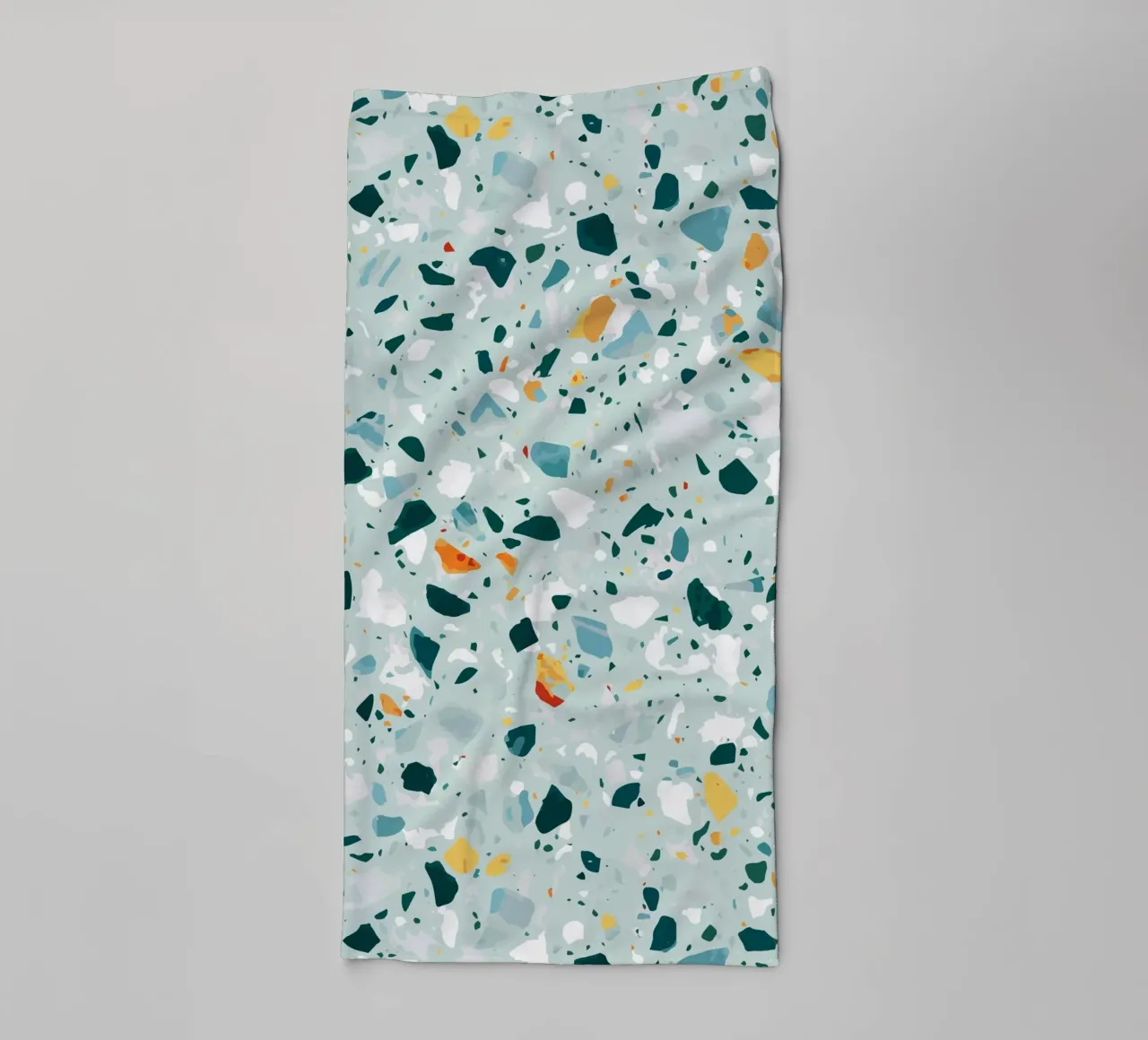 Mint Terrazzo | Abstract Pastel Speckles Confetti Pattern asciugamano da bagno da 83oranges