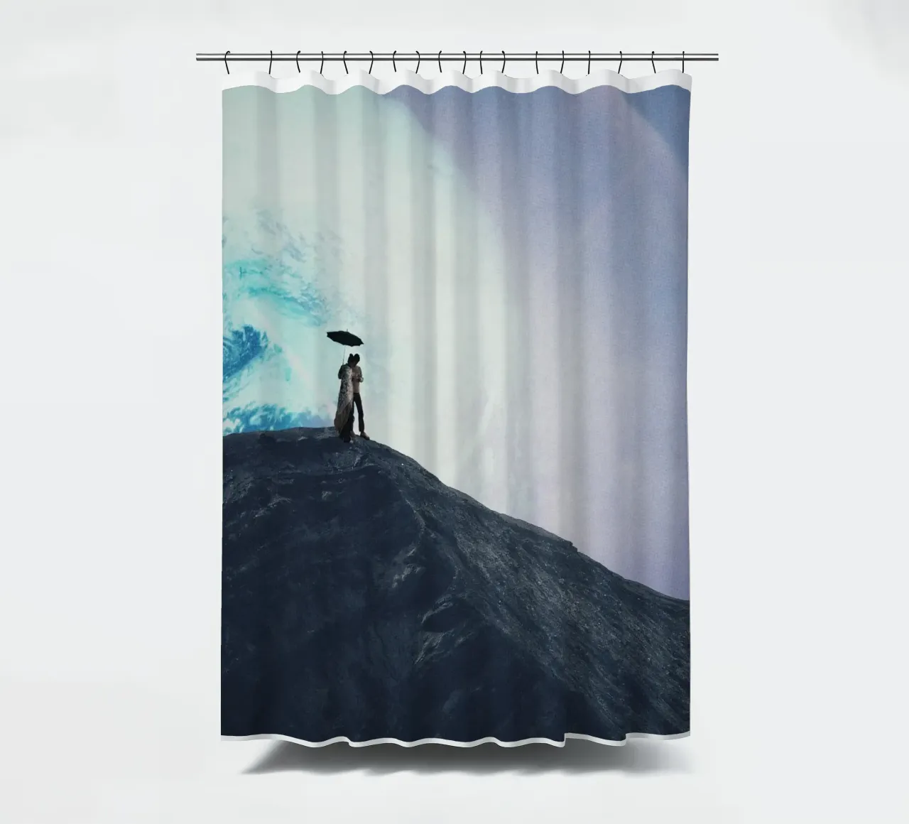 You came with Me shower curtain by Frank Moth