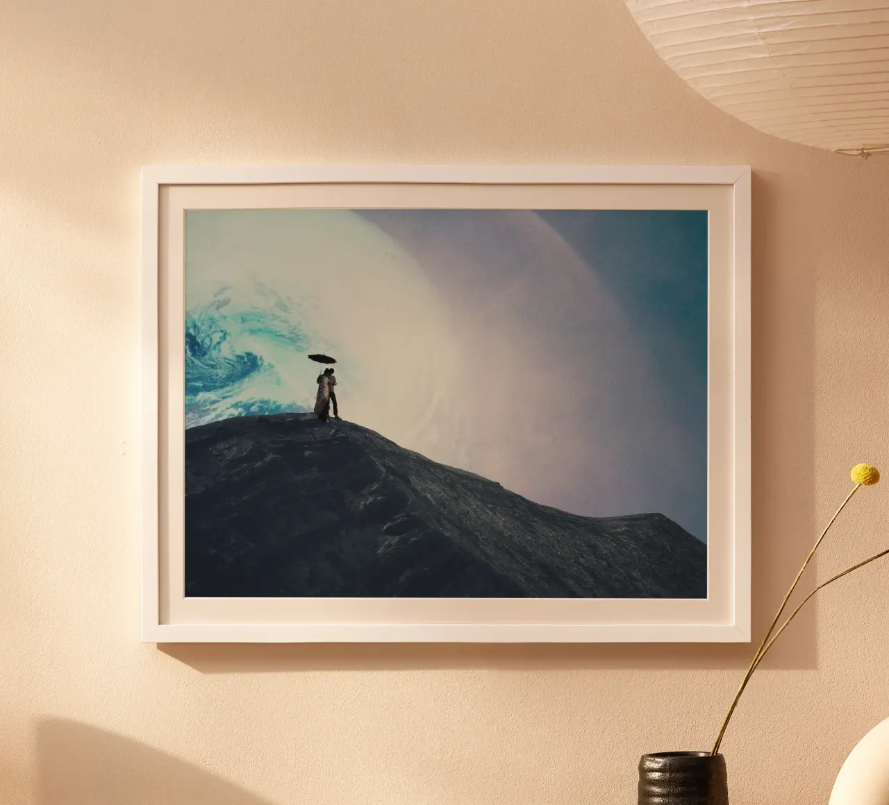 You came with Me poster con telaio in legno da Frank Moth
