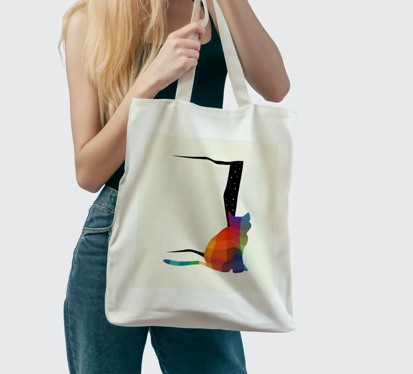 Curious borsa in juta da Andy Westface