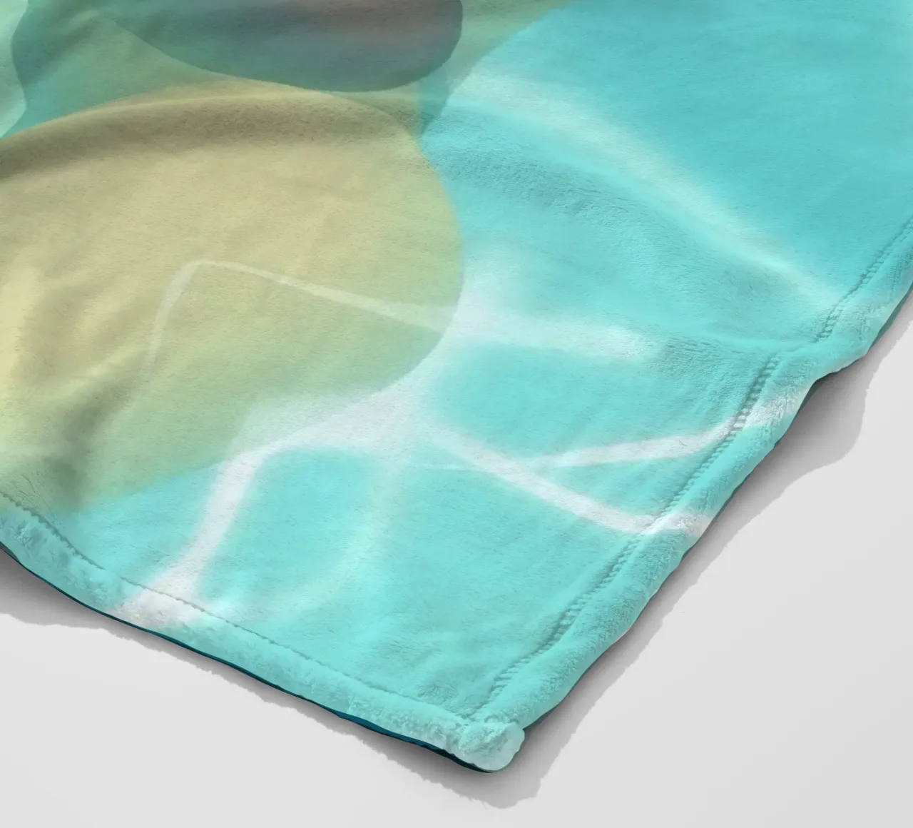 Relaxing moment in a refreshing pool on a sunny day fleece blanket by DesignDoodle