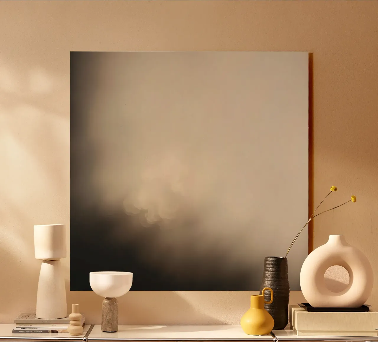 Soft illumination creates an ethereal atmosphere Alu-Dibond von DesignDoodle