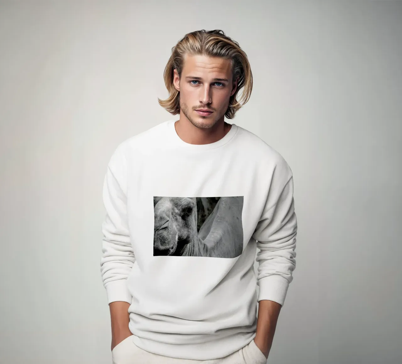 Camel sweatshirt van Victoria Frost