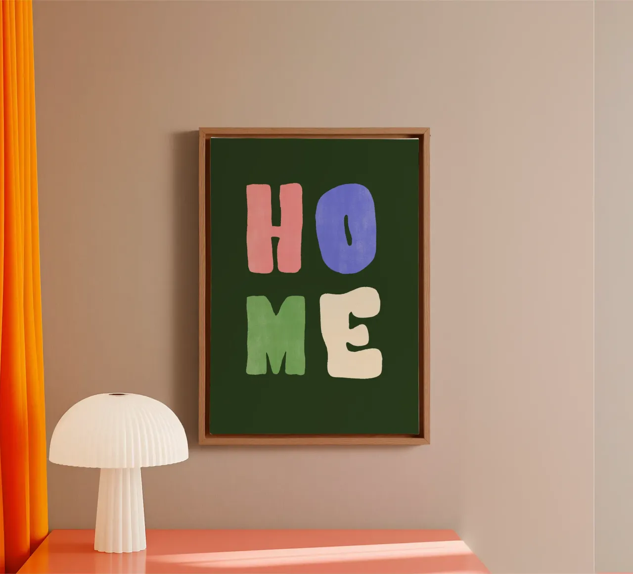 HOME | Bold & Colorful Statement Print tela da PrintCessStudio