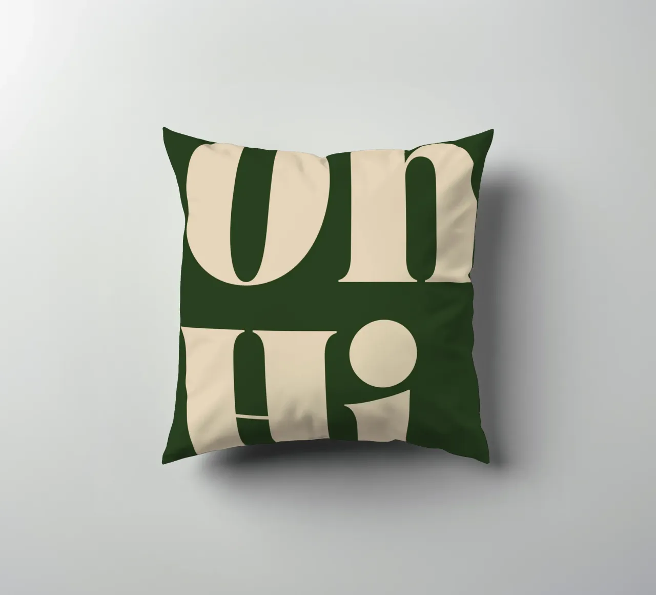 Oh, Hi | Playful & Minimalist Greeting Print cuscino da PrintCessStudio