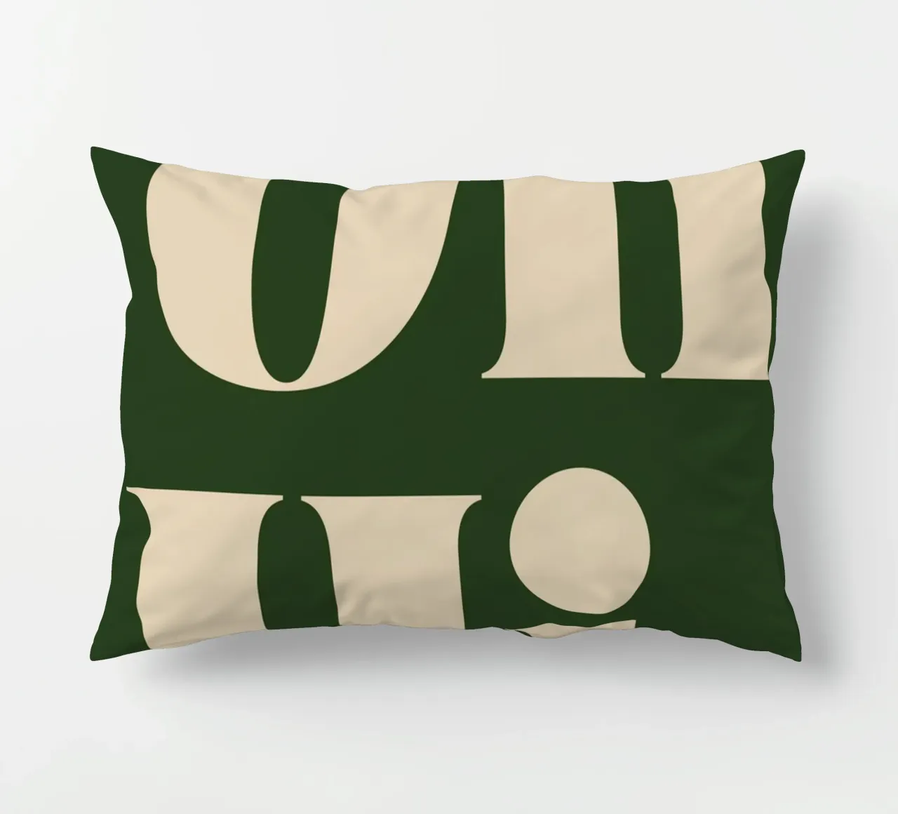 Oh, Hi | Playful & Minimalist Greeting Print cuscino da PrintCessStudio