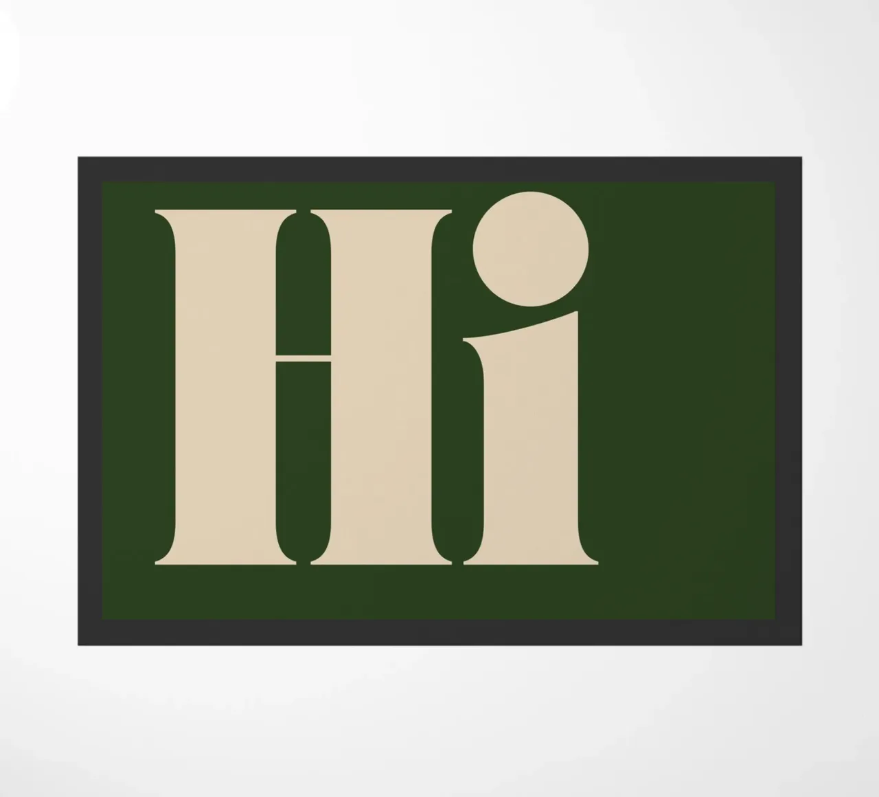 Oh, Hi | Playful & Minimalist Greeting Print zerbino da PrintCessStudio