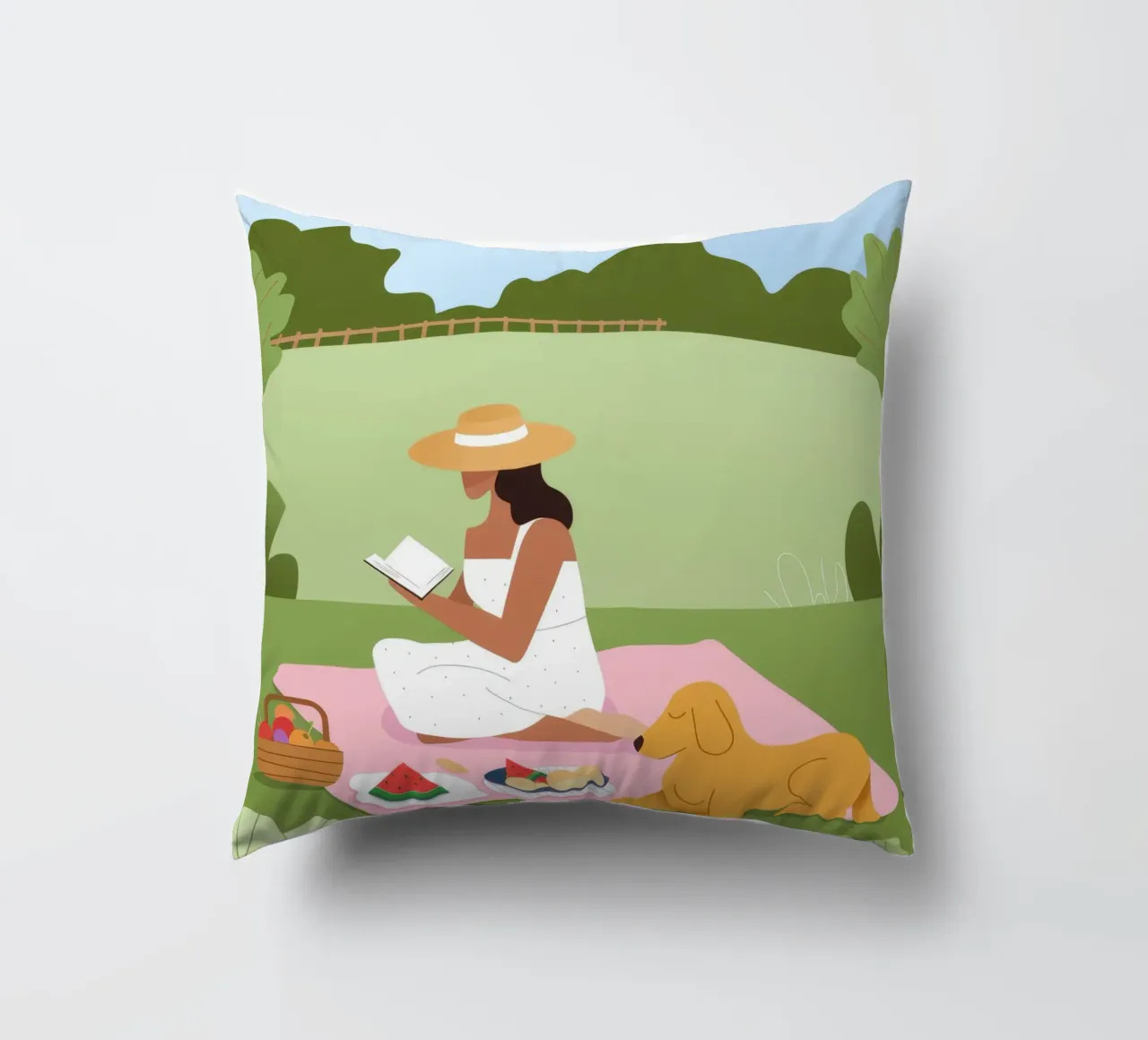 Picnic Bliss cuscino da Artie Shifa