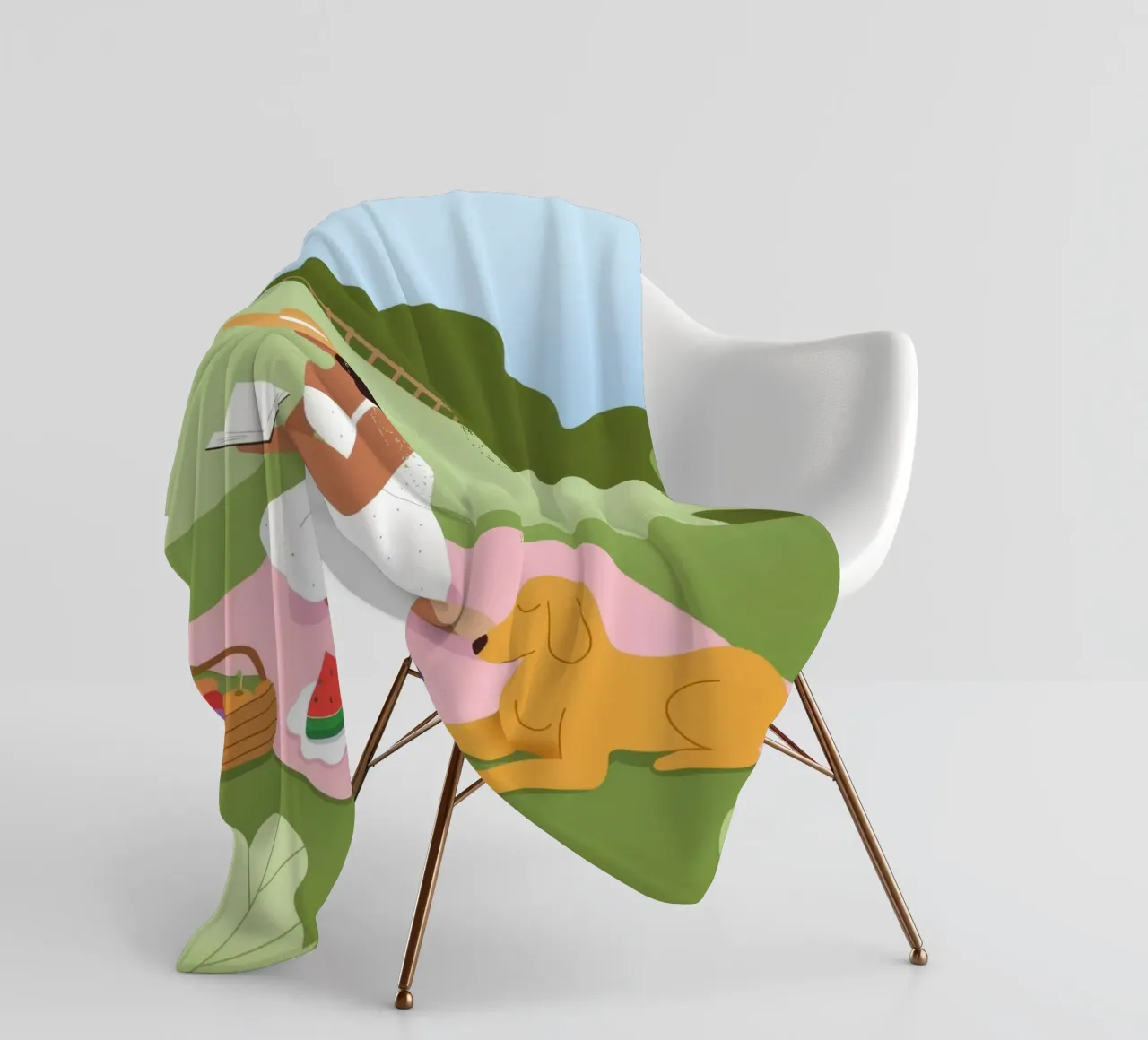 Picnic Bliss fleece blanket by Artie Shifa