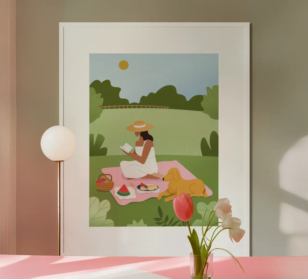 Picknick-Glück Poster von Artie Shifa
