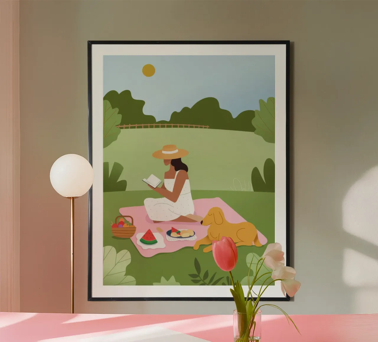 Picknick-Glück Poster von Artie Shifa