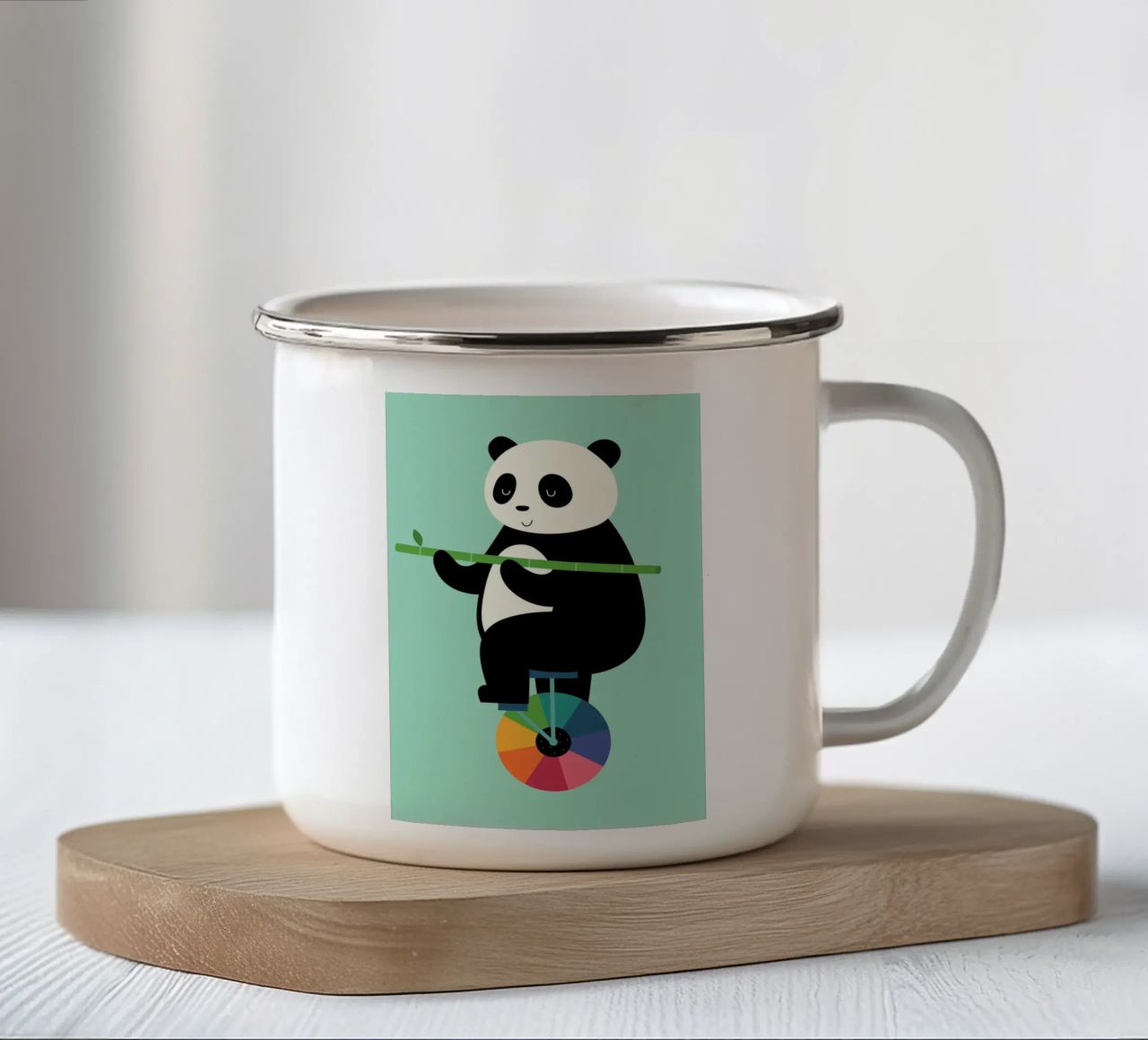 Imparate a bilanciare la vostra vita tazza in smalto da Andy Westface