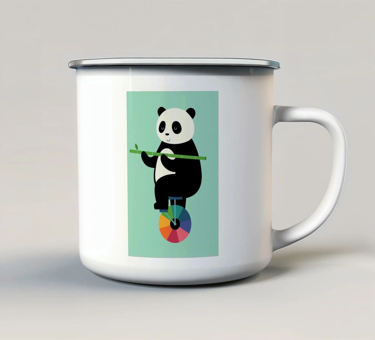 Imparate a bilanciare la vostra vita tazza in smalto da Andy Westface