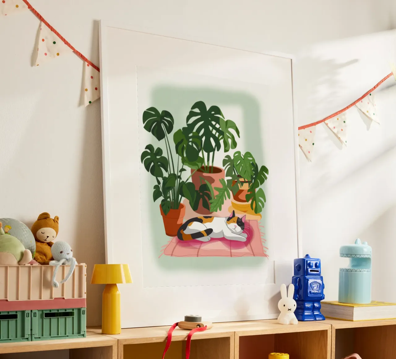 Porto dello stabilimento poster con telaio in legno da Artie Shifa