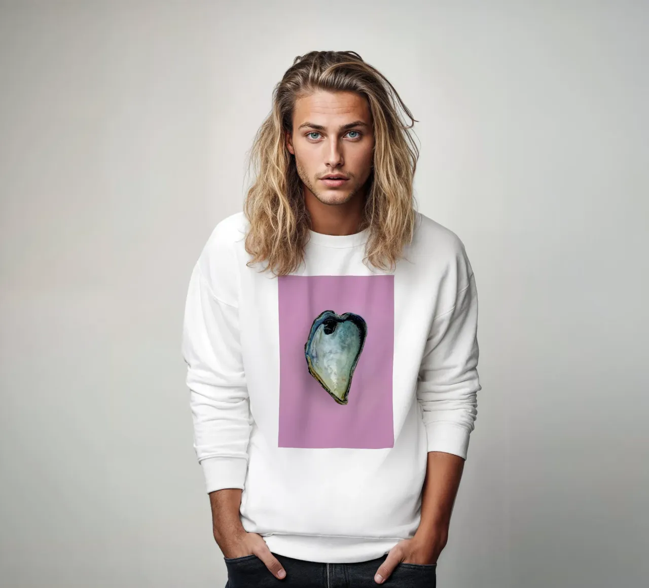 Heart V felpa da Curious Collections by Marielle Leenders