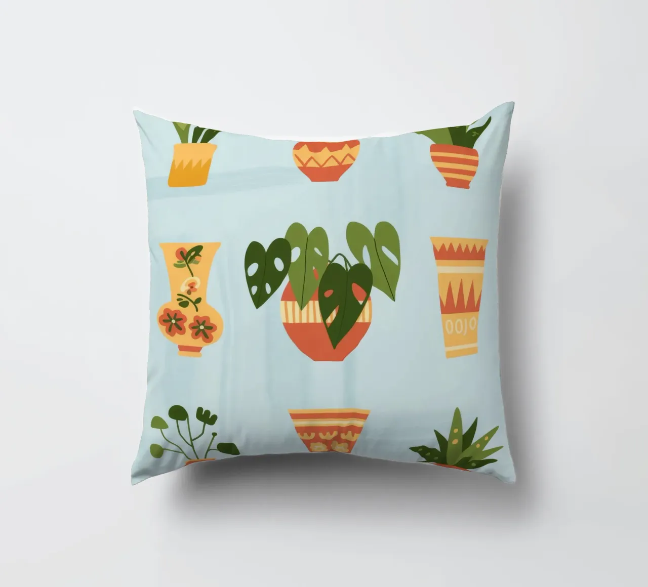 Potted Harmony decorative cushion by Artie Shifa