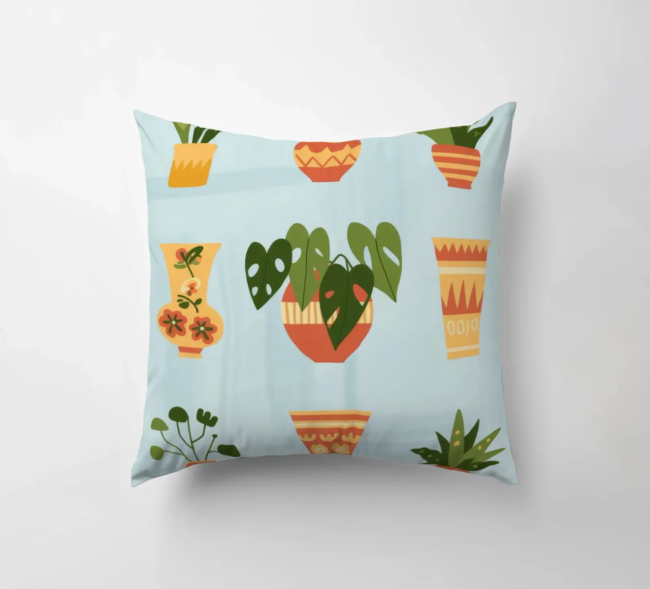 Potted Harmony decorative cushion by Artie Shifa
