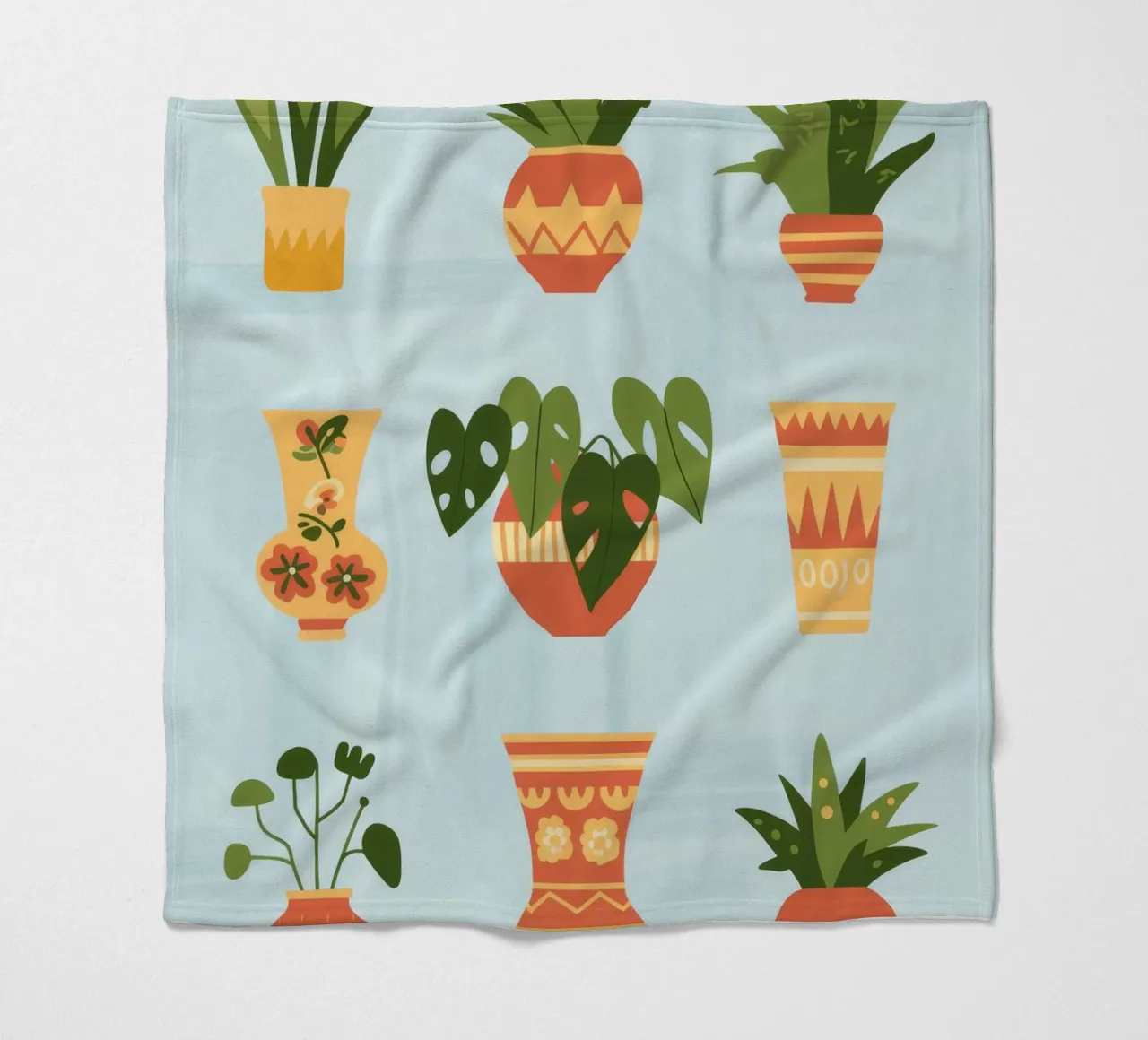 Potted Harmony fleece blanket by Artie Shifa