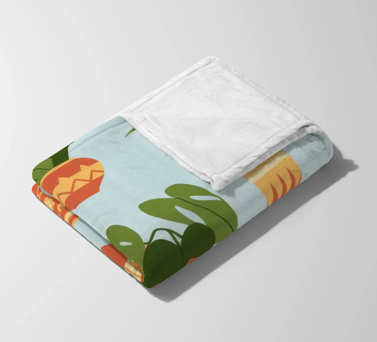 Potted Harmony fleece blanket by Artie Shifa