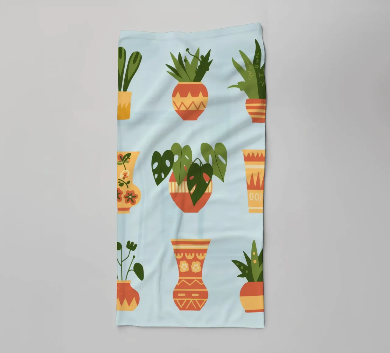 Potted Harmony towel by Artie Shifa