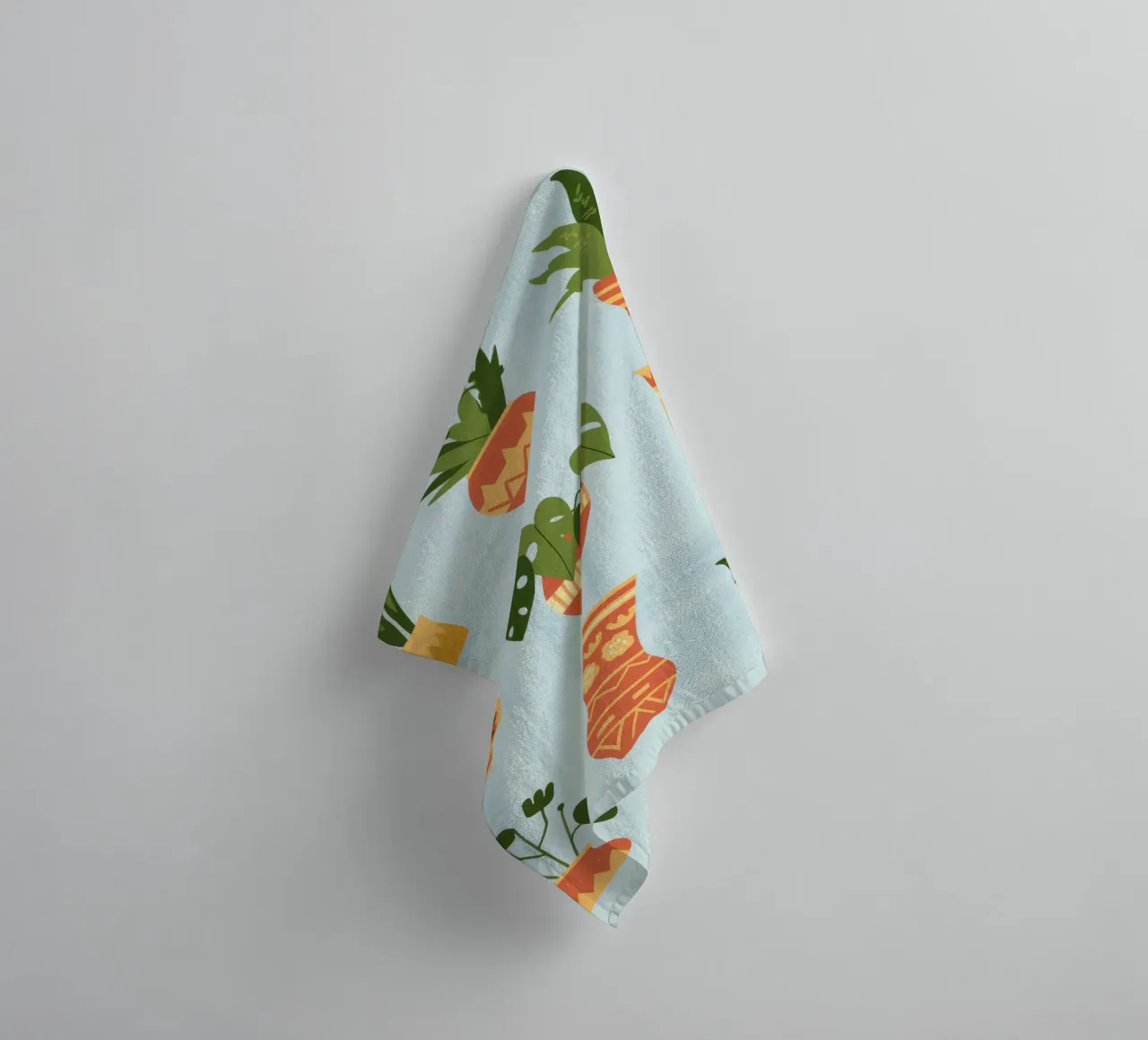 Potted Harmony towel by Artie Shifa