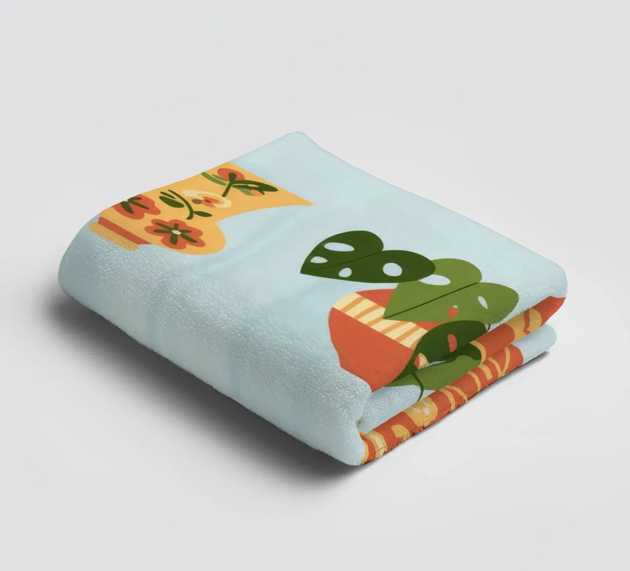Potted Harmony towel by Artie Shifa