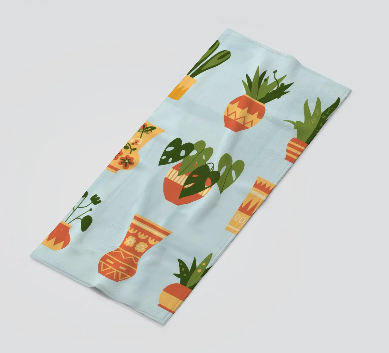 Potted Harmony beach towel by Artie Shifa