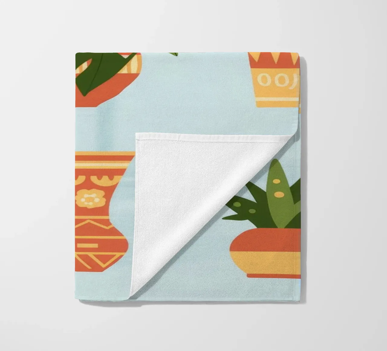 Potted Harmony beach towel by Artie Shifa