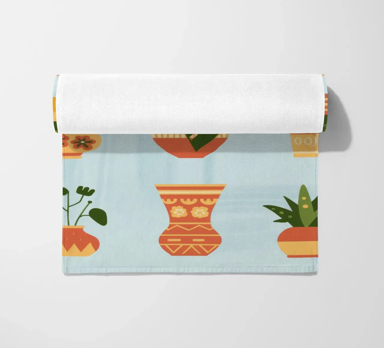 Potted Harmony beach towel by Artie Shifa