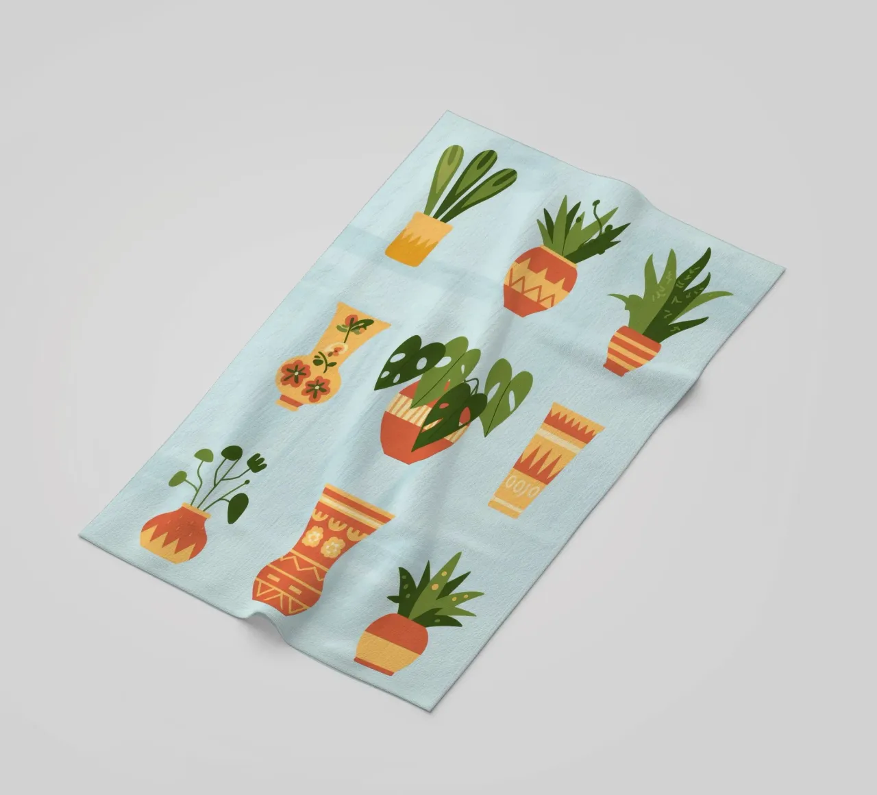 Potted Harmony beach towel by Artie Shifa