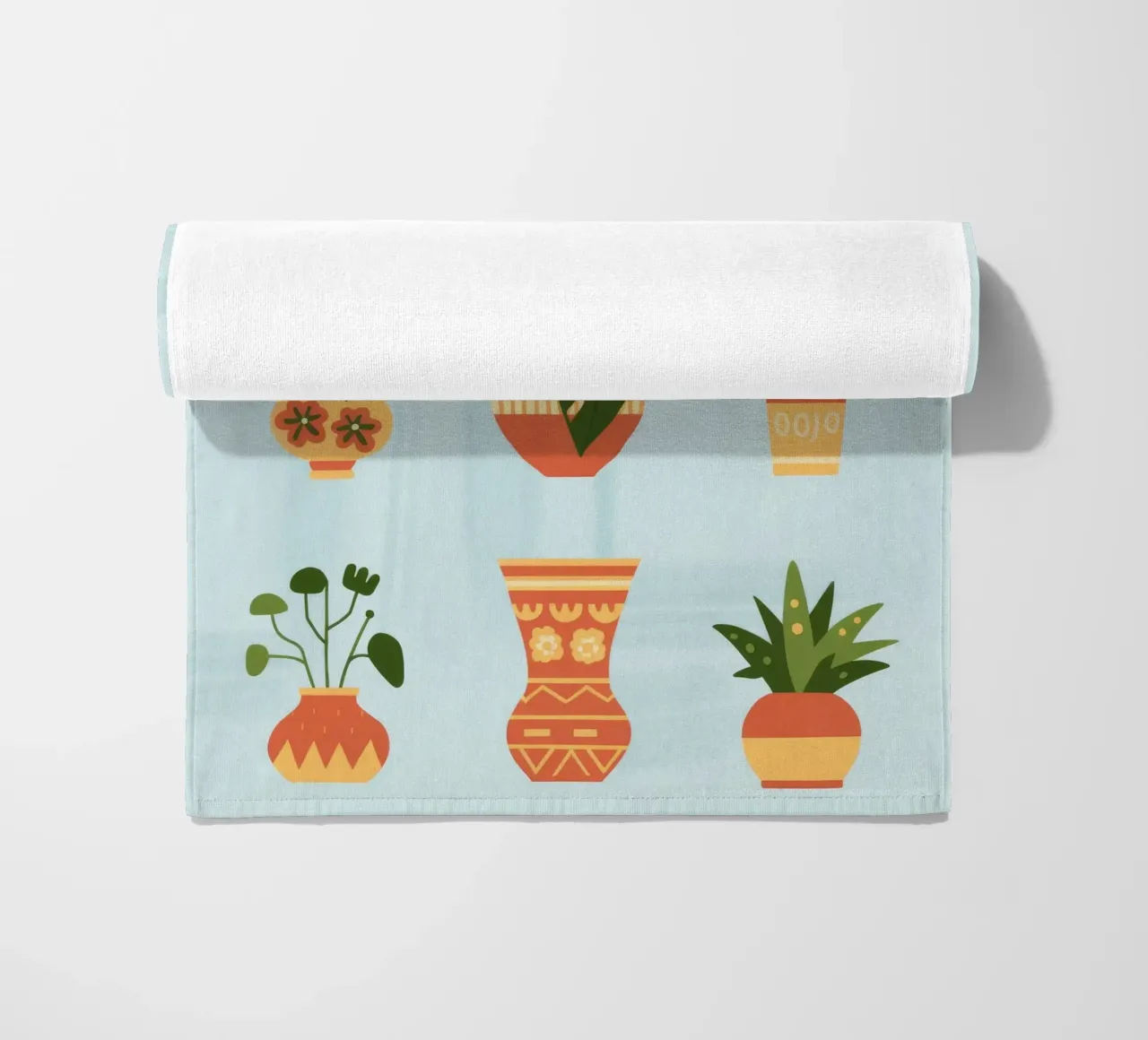 Potted Harmony beach towel by Artie Shifa