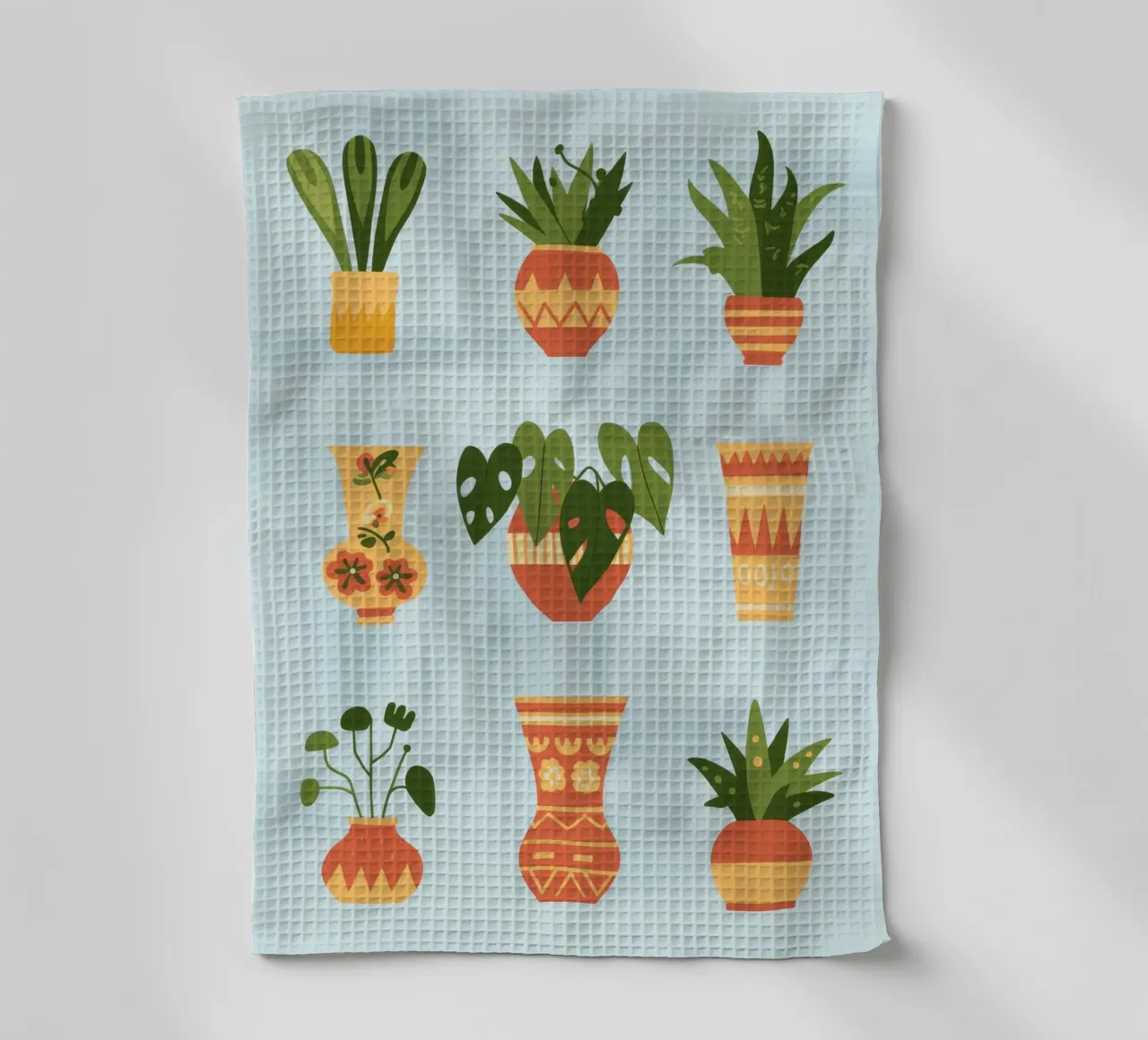Potted Harmony tea towel by Artie Shifa