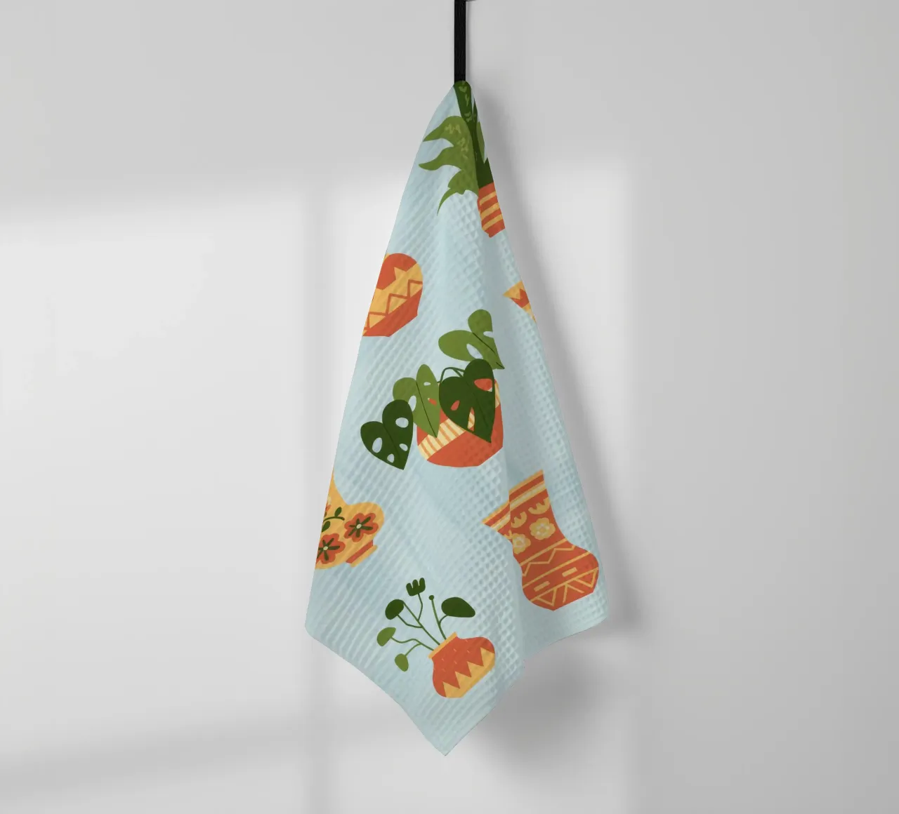 Potted Harmony tea towel by Artie Shifa