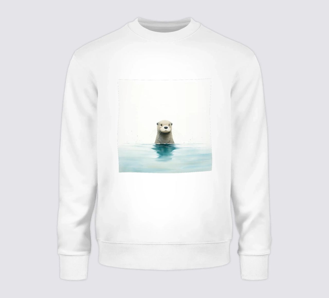 Lontra minima 3 felpa da Minimal Animal Art