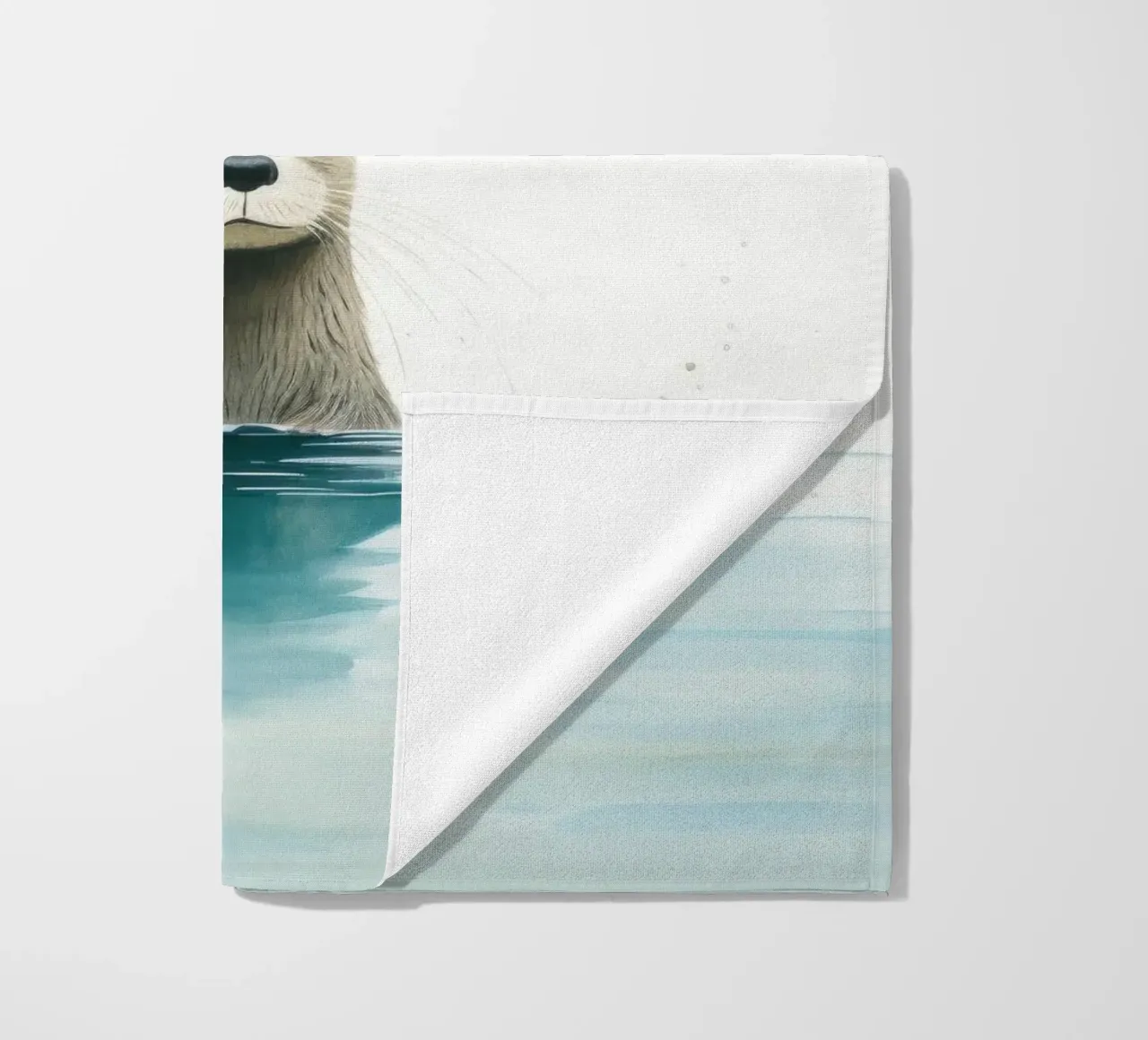 Lontra minima 3 telo mare da Minimal Animal Art