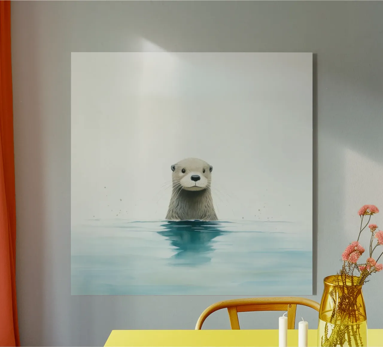 Minimal Otter plexiglass da Minimal Animal Art