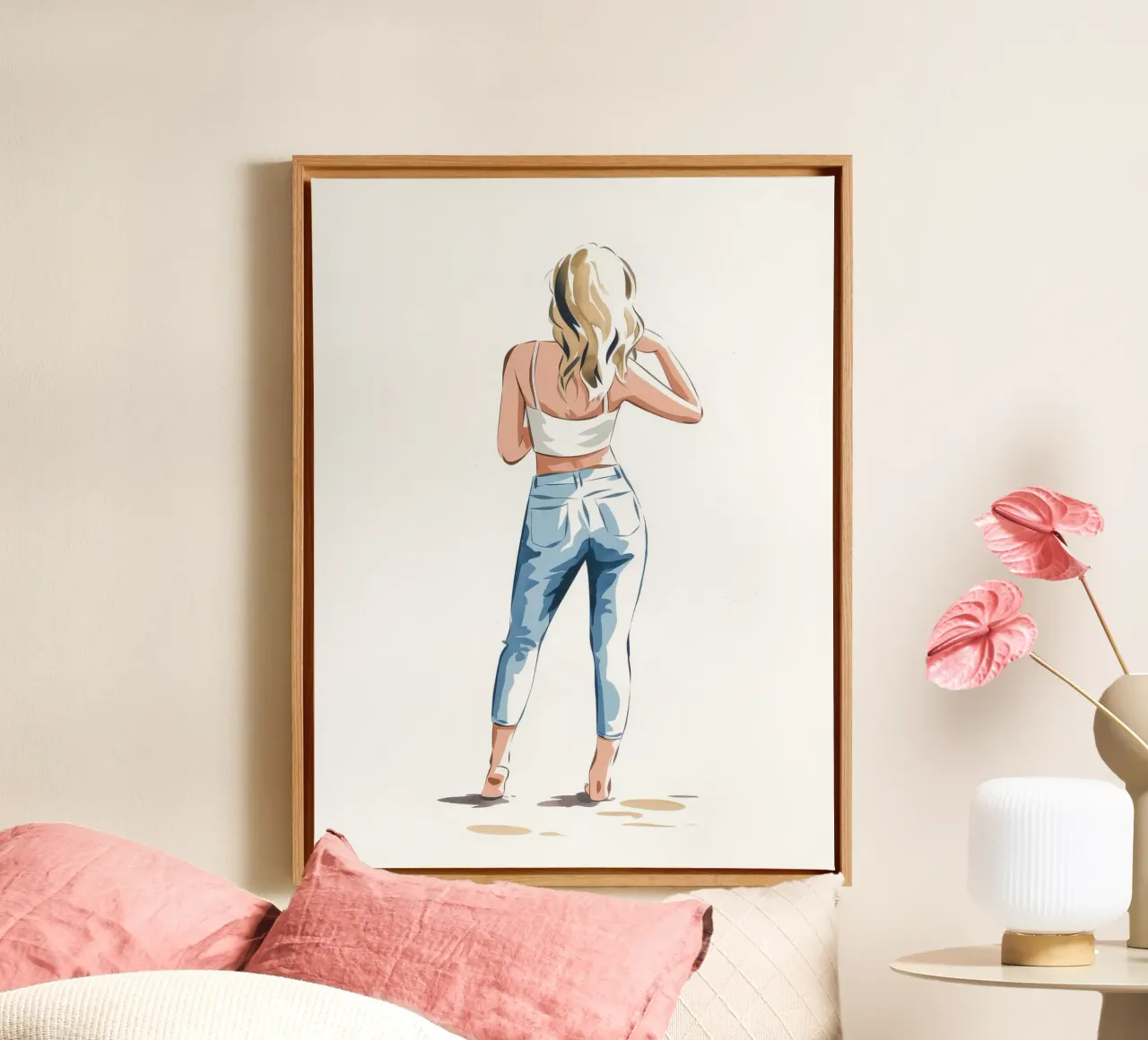 Reflecterende houding canvas met Baklijst van Artie Shifa