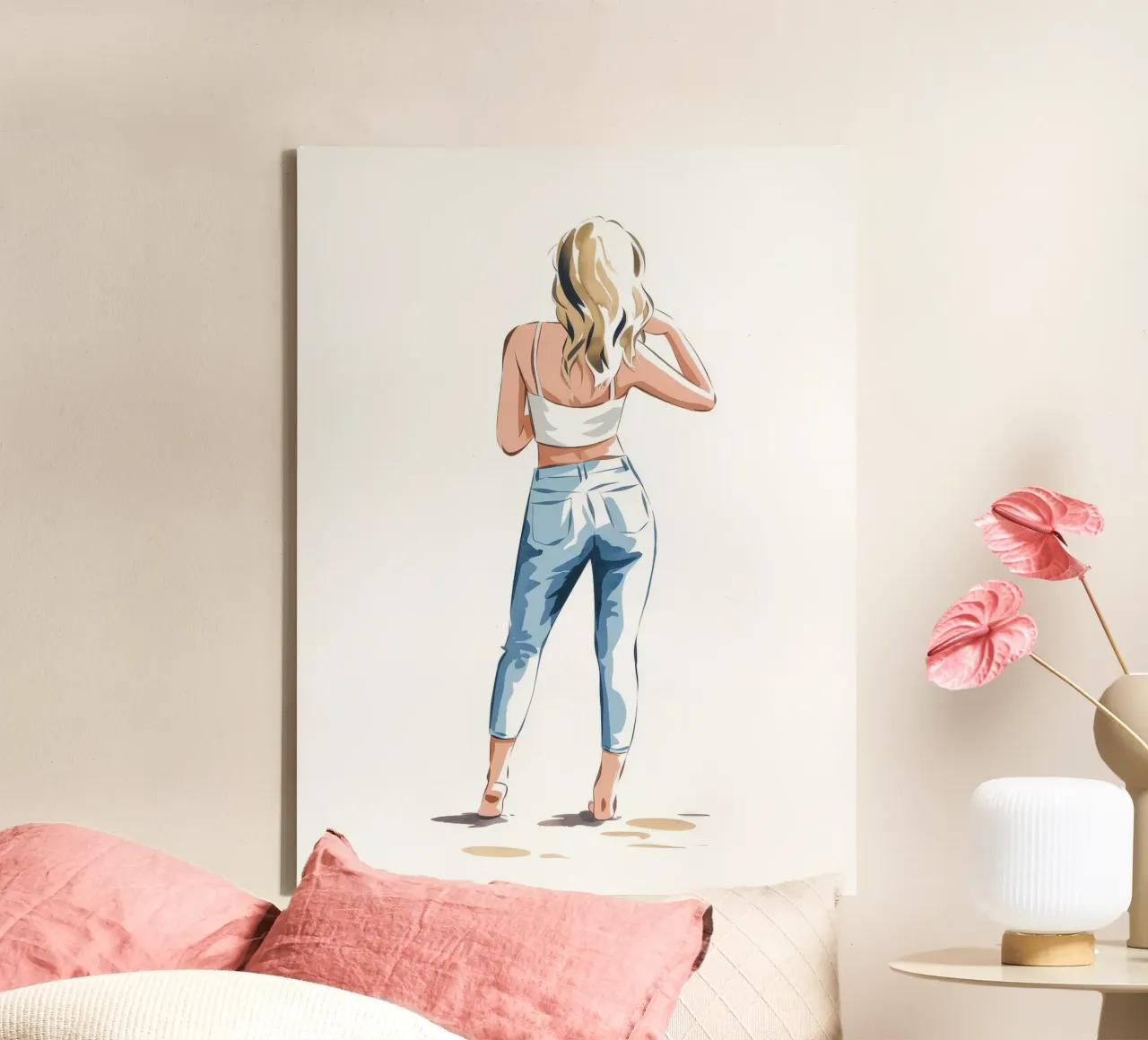 Reflecterende houding canvas met Baklijst van Artie Shifa