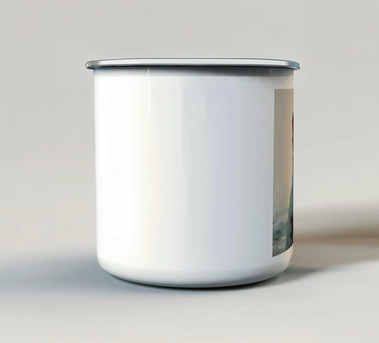 Lontra minima 1 tazza in smalto da Minimal Animal Art
