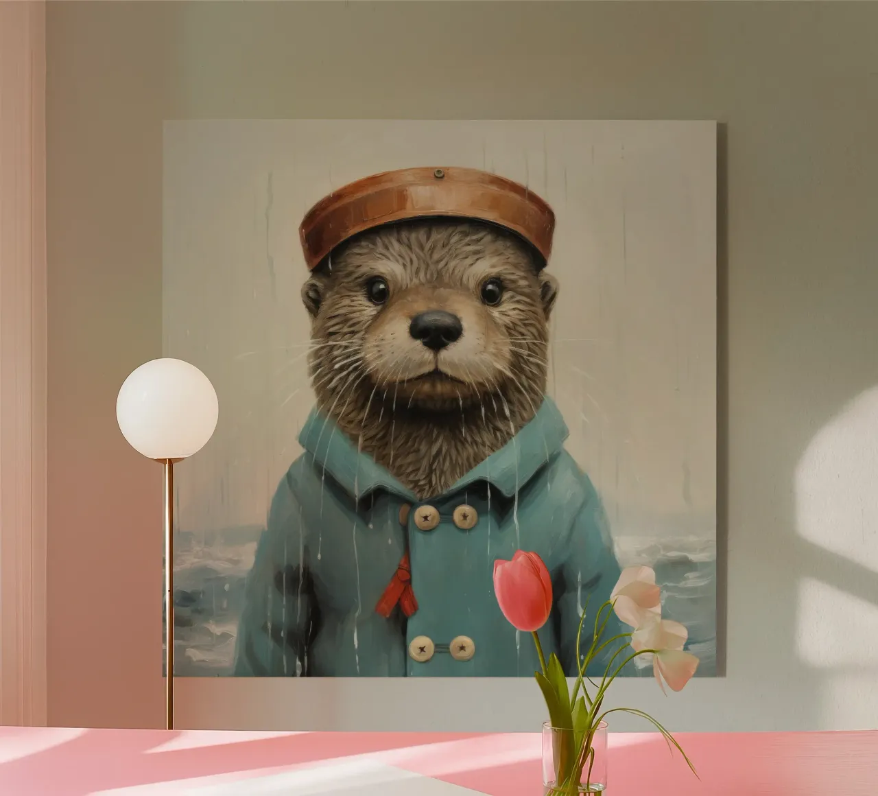 Minimal Otter plexiglass da Minimal Animal Art