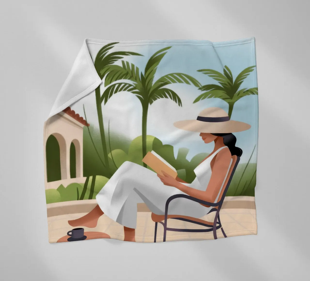 Relaxed Afternoon fleece blanket by Artie Shifa