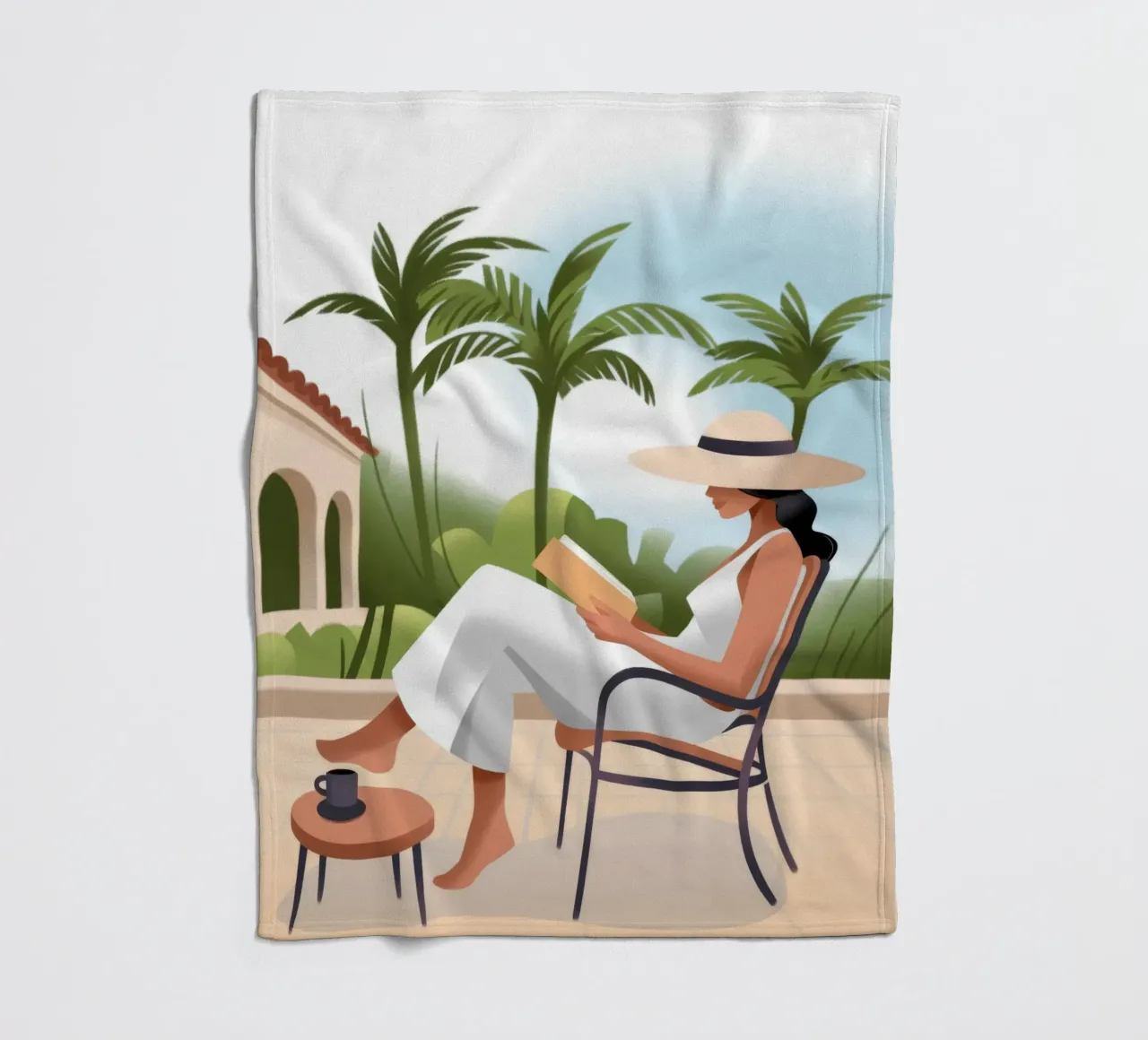 Relaxed Afternoon fleece blanket by Artie Shifa