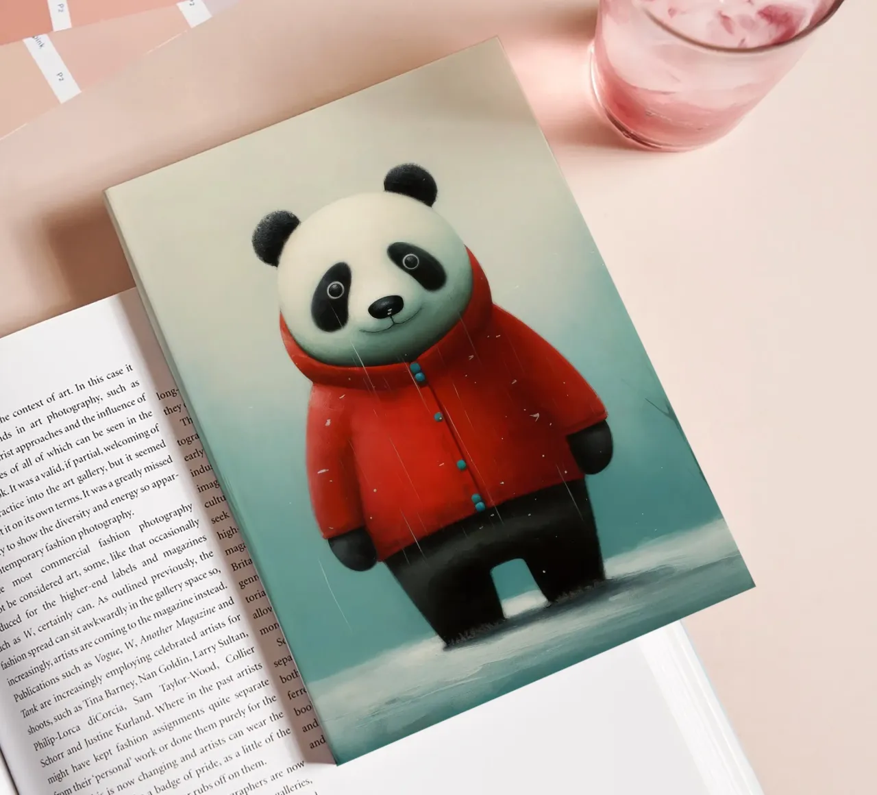 Minimal Panda 2 notebook by Minimal Animal Art