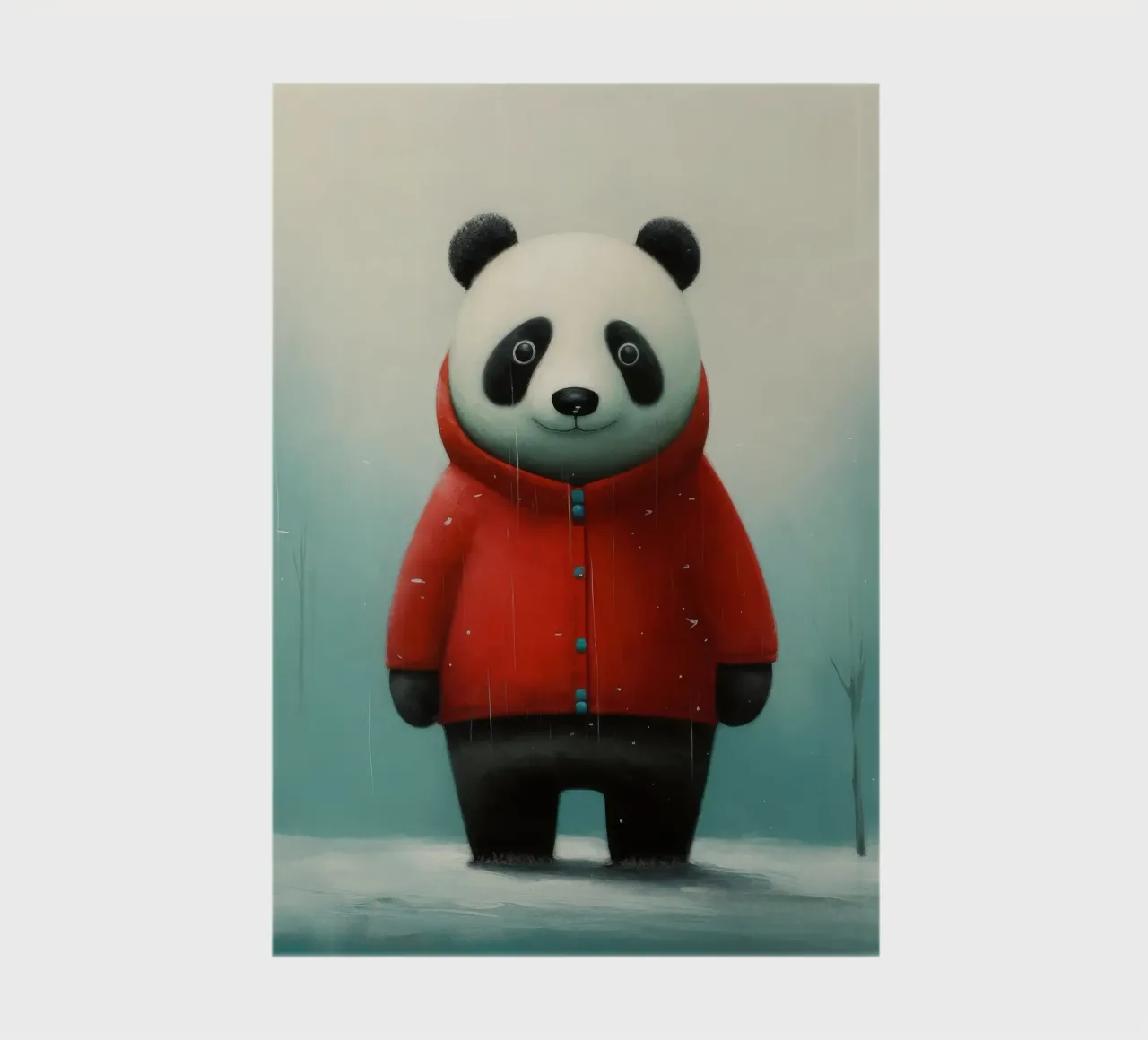 Minimal Panda 2 notebook by Minimal Animal Art